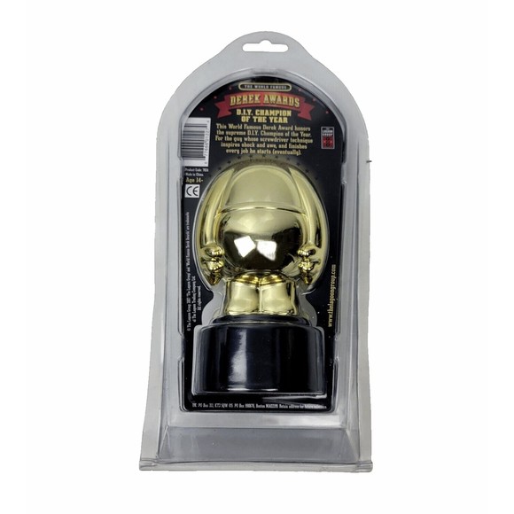 World Famous Derek Awards Trophy DIY Champion of the Year Novelty Lagoon NEW - Picture 2 of 12
